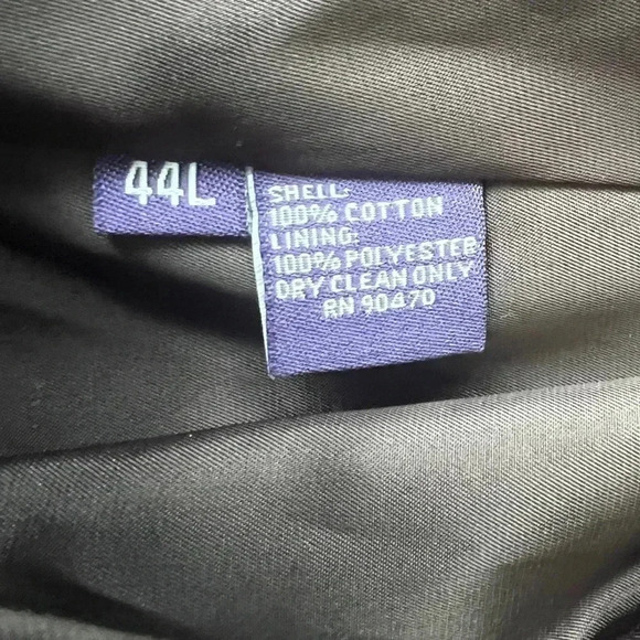 VITTORIO ST ANGELO MENS DENIM JEAN SPORTS BLAZER BLAXK GRAY POCKETS SIZE 44 LONG - Picture 9 of 14